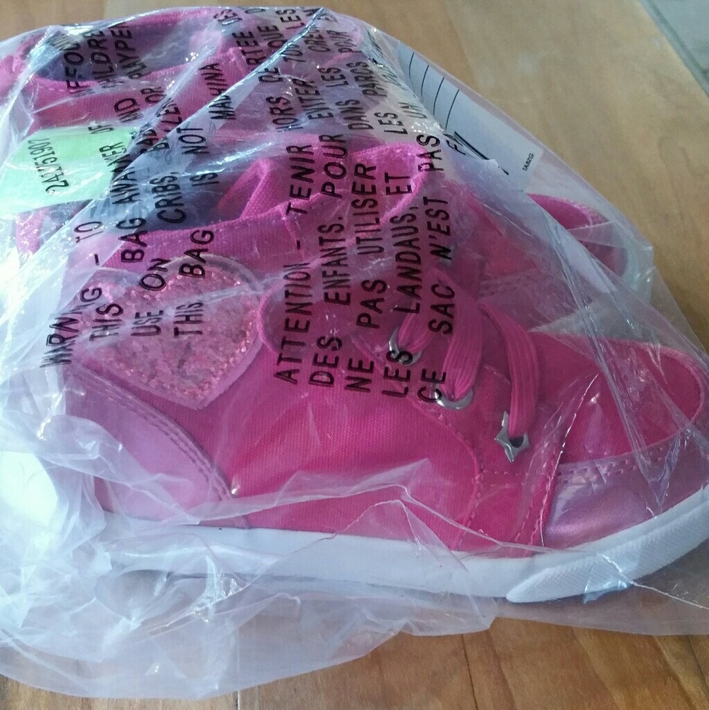Pink Size 9 Gymboree High Top Sneakers
